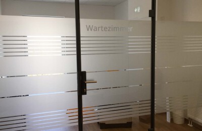 Sichtschutzfolie Wartezimmer