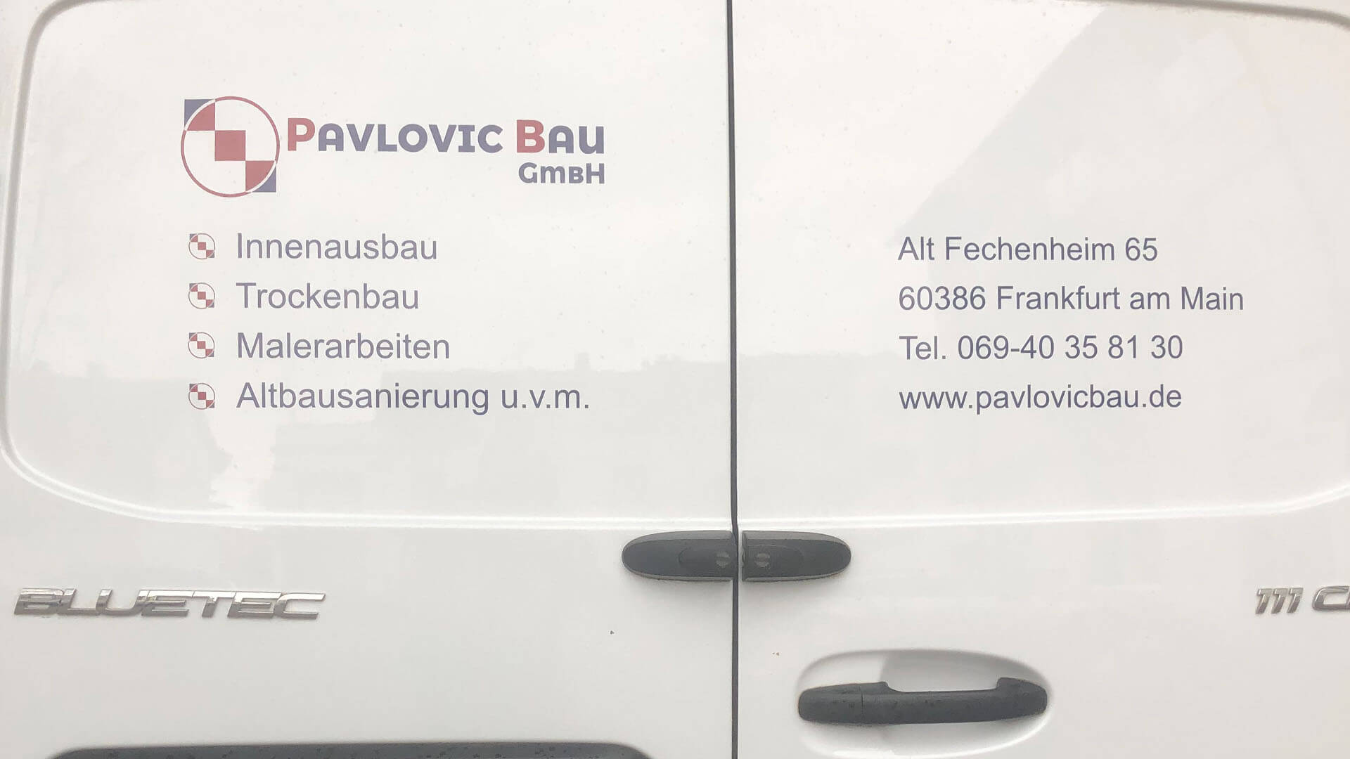 Handwerker Fahrzeugbeschriftung