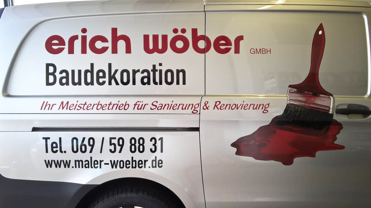 Autobeschriftung mit Motiv