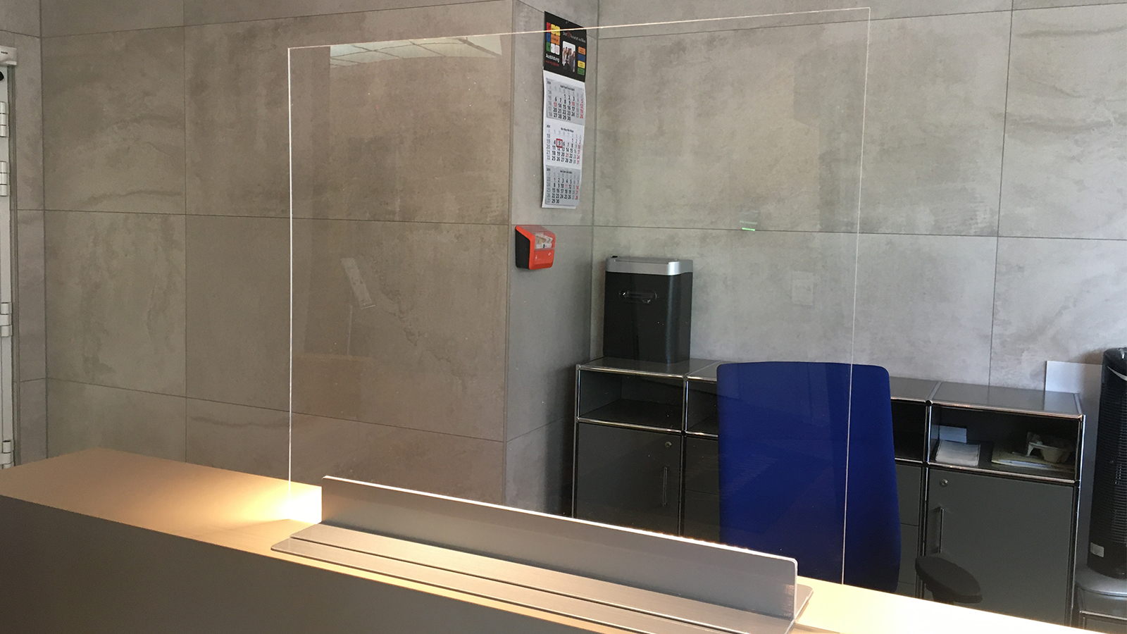 Hygieneboard/Aufsteller Theke