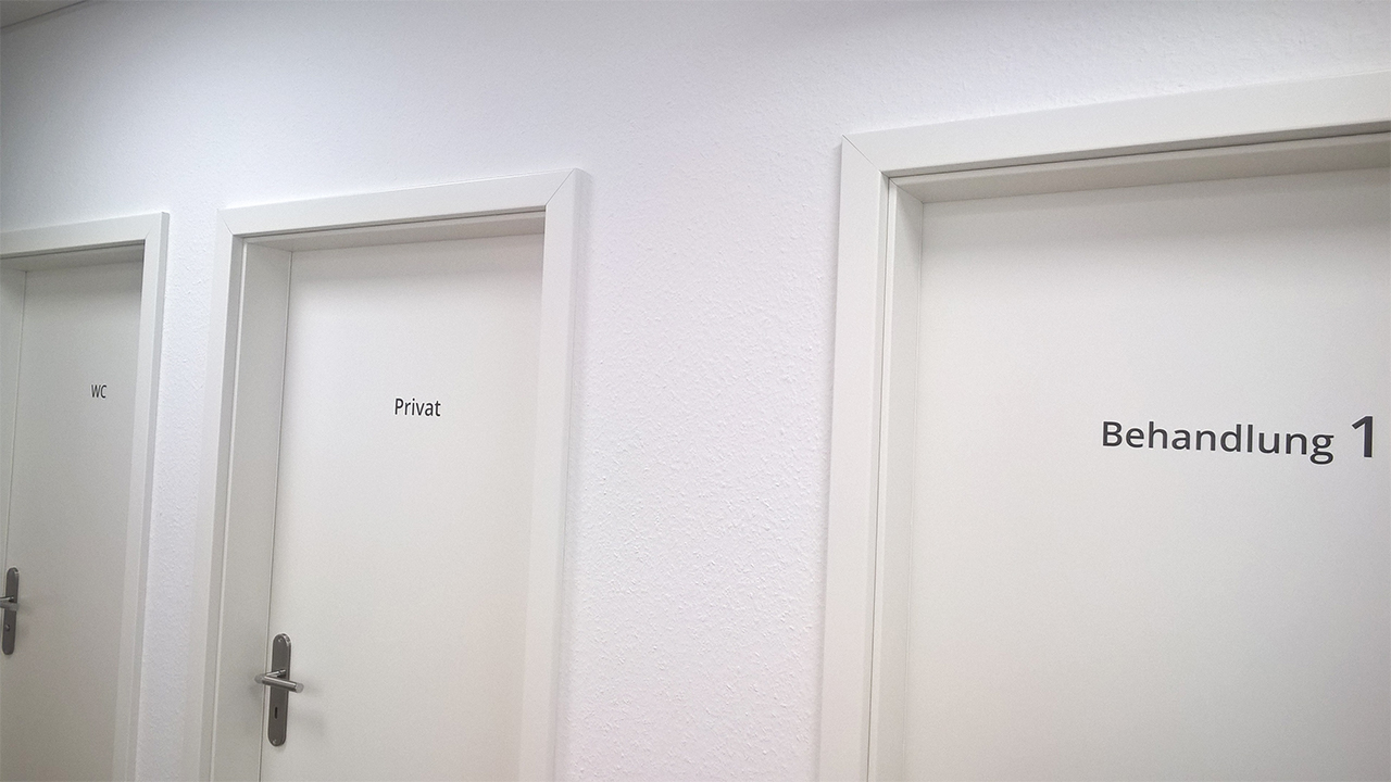Folien Türbeschriftung