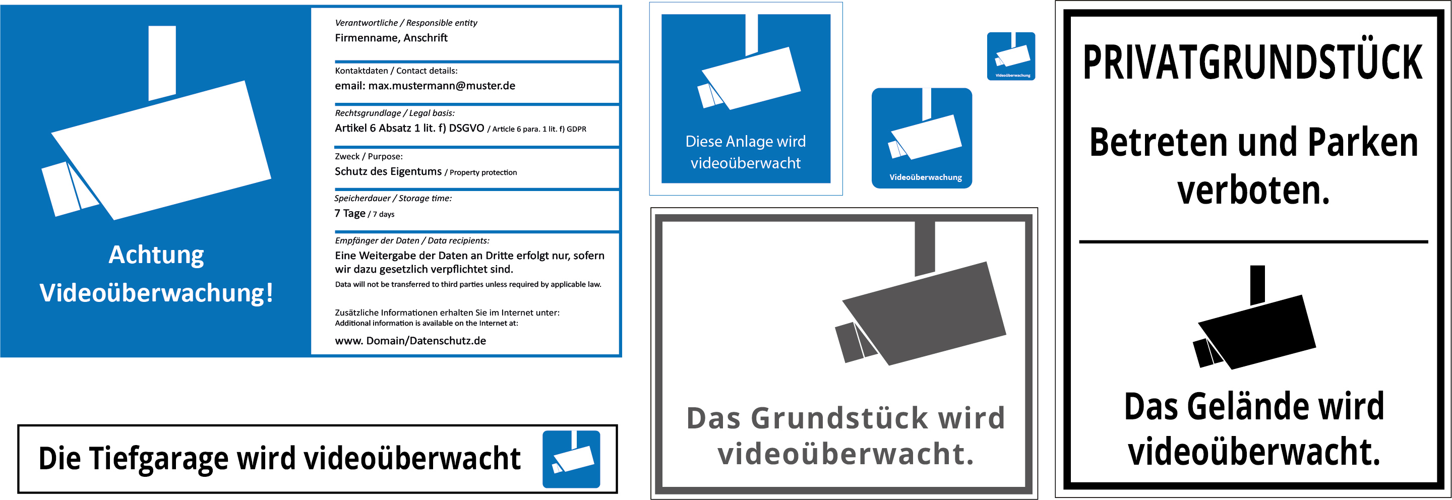 Kamera Hinweisschild