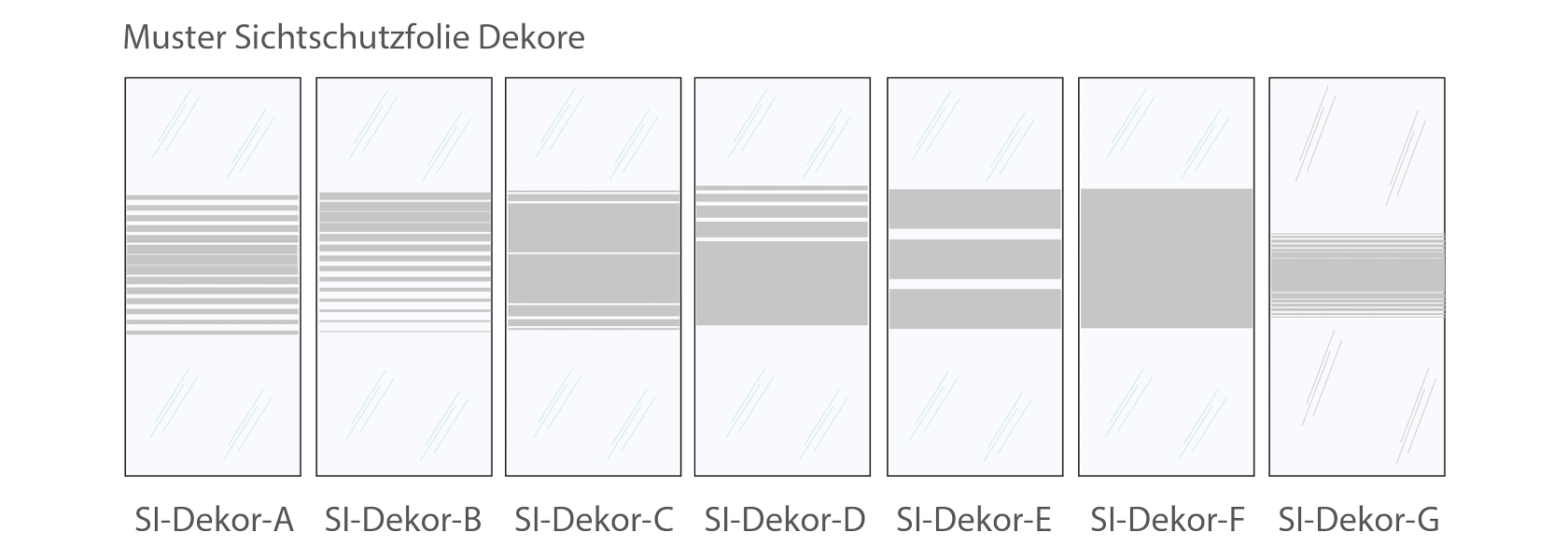 Sichtschutz Dekor Muster